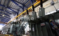 Kini PT Unelec Indonesia (Unindo) tengah melakukan pengujian Inter Bus Transformer (IBT) 500 kv di Pabrik Trafo PT Unindo, Jalan Swadaya PLN, Kelnder, Jakarta Timur, Selasa (31/07).