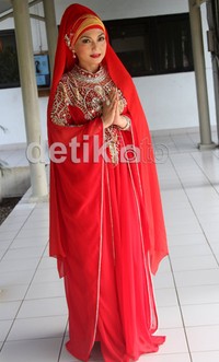 Nia Daniati saat ditemui usai acara DahSyat, Kebon Jeruk, Jakarta Barat, Selasa (31/7/2012). Gus Mun/detikHOT.