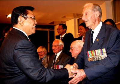 Menko Kesra Bertemu Veteran Perang Dunia II