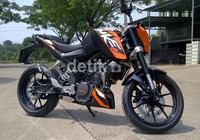 Sudah ada beberapa motor yang dilepas KTM ke pasar Indonesia. Salah satunya KTM Duke ini. (M Ikhsan/detikOto).