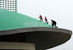 Sambut Agustusan, Gedung DPR Dipercantik