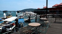 Suasana nyaman di Jesselton Point. Dari Bandara Kinabalu, pelabuhan Jesselton Point hanya ditempuh 10 menit. Andi Saputra/detikcom.
