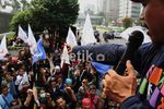 Kawan di PHK, Buruh Demo Kedubes Jepang