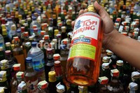 Petasan dengan berbagai ukuran dengan jumlah 182.400 biji juga turut dimusnakan.