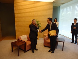 Temui PM Jepang, Din Samsuddin Ajak Pengusaha Jepang Investasi