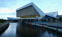 The Olympic Aquatic Centre di kawasan Olympic Park Stadium.  (Photo by Cameron Spencer/Getty Images)