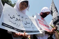 Aksi ini merupakan aksi kesekian setelah gelombang protes terhadap kekejaman di Rohingnya terus mengemuka. Pemerintah Myanmar menutup aksi kemanusiaan global untuk membantu warga Rohingnya.