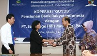 Penanda tanganan Kerjasama Penyediaan Lahan Makam San Diego Hills & Koperasi Pensiunan BRI.