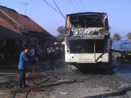 Bus Terbakar di Garut, Diduga karena AC Bocor 