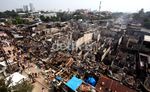 Ini Dia Puing Rumah di 4 RT Benhil yang Terbakar
