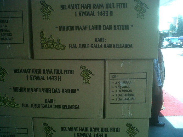 JK Kirim 600 Bingkisan Lebaran untuk Eks Karyawannya di Setwapres