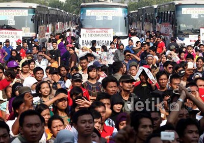 Pedagang Jamu Mudik Bareng
