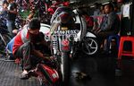 Pemudik Mulai Serbu Bengkel Motor