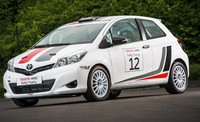Dalam siaran pers, Toyota akan memamerkan Yaris yang dinamai Yaris R1A di Jerman tepatnya saat reli Jerman, ADAC Rallye Deutschland digelar pada 24-26 Agustus 2012 mendatang. (dok Toyota)