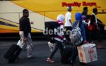 Ribuan Orang Mudik Gratis Bareng Partai Demokrat
