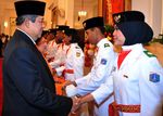 Presiden SBY Kukuhkan Paskibraka 2012