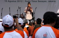 Sebelumnya para pemudik mendapat tausiyah agama oleh Ustadz Maulana.