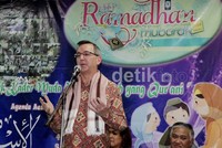 Scot Marciel memberi semangat kepada anak-anak Indonesia. Scot banyak bercerita soal Obama yang pernah sekolah dan tinggal di Jakarta.