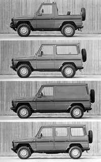 Transformasi Mercy G-Class. Eksistensi kendaraan komersial berpenggerak 4 roda Daimler kemudian makin menjadi setelah mereka memproduksi G-Class pada tahun 1979. (dok Daimler)