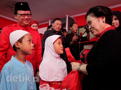 Mega Pilih Upacara 17an dengan 500 Anak Yatim