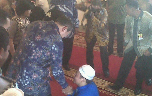 Baharuddin Minta Modal Usaha Jual Sayur Kepada SBY