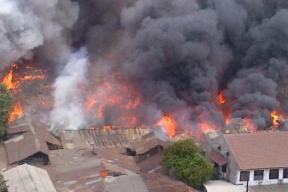 Kebakaran Landa Pemukiman di Pd Bambu, 28 Mobil Damkar Dikerahkan
