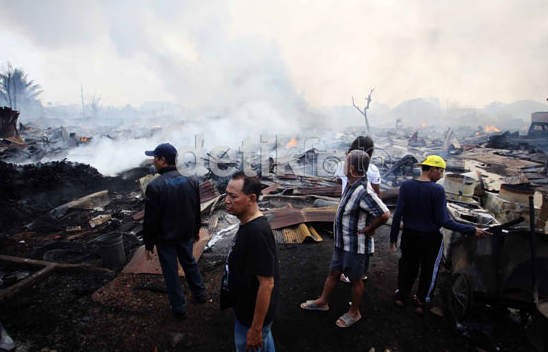 Pengungsi Kebakaran di Jakut Alami Gangguan Pernapasan