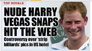 Koran Inggris Diperingatkan Tak Muat Foto Bugil Pangeran Harry