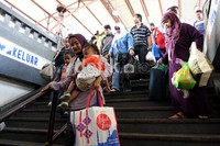 H+3 Lebaran, arus balik di Stasiun Senen belum terlihat melonjak. Ramses/detikcom.
