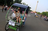 Pengunjung Monas kebanyakan berasal dari Jabotabek.