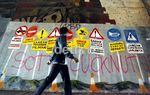 Mural Kritik Calon Pemimpin Jakarta