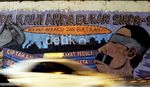 Mural Kritik Calon Pemimpin Jakarta