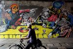 Mural Kritik Calon Pemimpin Jakarta