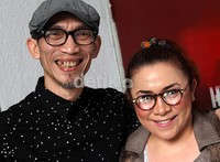 Serasinya pasangan Anto Hoed dan Melly Goeslaw. (Gusmun/detikcom).