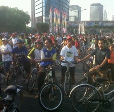 Minggu Pagi, Nikmati Car Free Day di Jl Sudirman-Thamrin