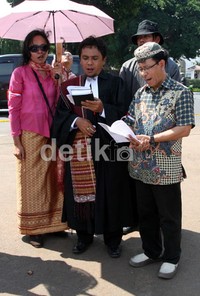 Aksi berlangsung damai. (Ramses/detikcom).