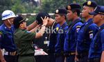 Personel Pemadam Kebakaran Latih Kemampuan