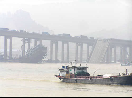 8 Insiden Jembatan Ambruk di China 