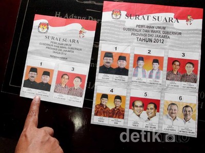 Ini Dia Wajah Kertas Suara Putaran Kedua