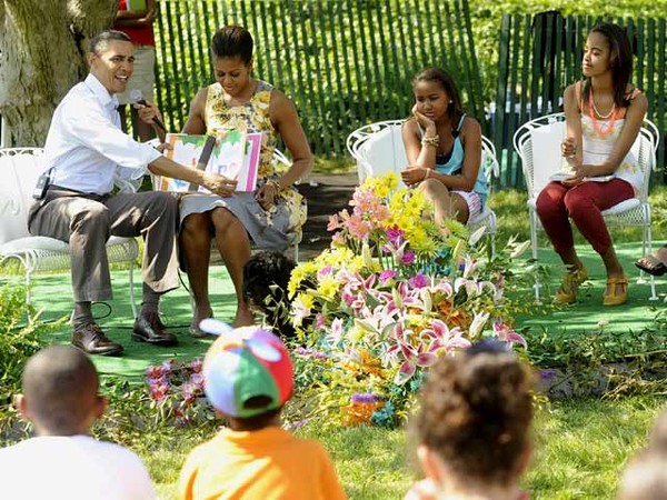 Beginilah Cara Obama Menghadapi Anak-anak