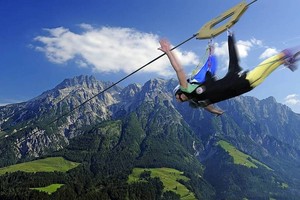 Edan! Flying Fox Terpanjang & Tercepat di Dunia