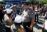 Kapolda Sulselbar Irjen Pol Mudji Waluyo menyampaikan langsung rasa kagumnya dari pertunjukan para Polantas cilik ini.