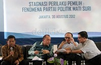 Lebih dari 50 persen responden mengaku tidak puas dengan kinerja pemerintahan SBY-Boediono terutama di bidang ekonomi dan penegakan hukum.