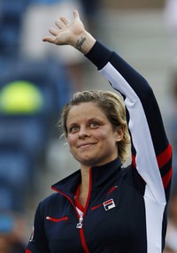 Petenis yang pernah menyatakan pensiun di tahun 2007 itu menyabet gelar juara AS terbuka pada tahun 2005, 2009 dan 2010. Satu titel juara grand slam lainya berhasil ia raih di Australia Terbuka tahun lalu. REUTERS/Jessica Rinaldi.