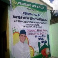Baliho Narsis Bupati Banyuwangi Diprotes Anggota Dewan