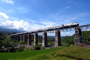 Asyiknya Memotret Kereta Api