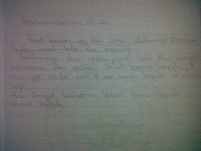 Terduga Teroris Muchsin Tulis Wasiat Minta Maaf pada Sang Ayah