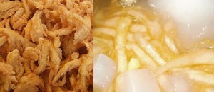 Jamur crispy & Es blewah