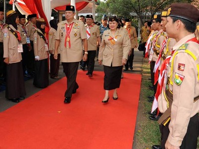 SBY Hadiri Peringatan Hari Pramuka