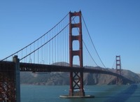 Jembatan Golden Gate adalah ikon paling terkenal dari San Fransisco. Jembatan ini daya tarik utama wisatawan (Nisa/detikTravel)